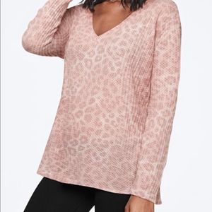 PINK VS Long sleeves waffle Legging tee NIP XS